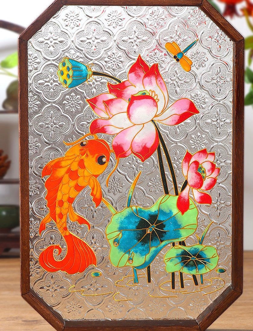 掐丝珐琅玻璃盘 Cloisonné Glass Plate