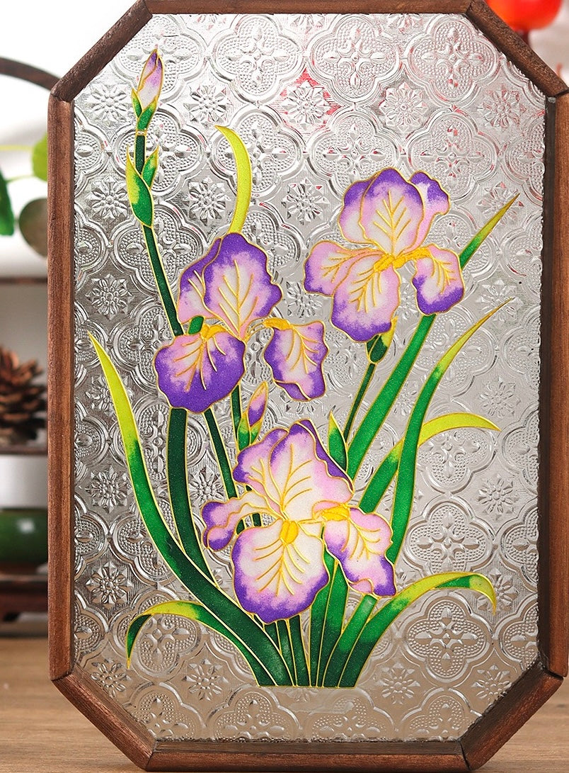 掐丝珐琅玻璃盘 Cloisonné Glass Plate