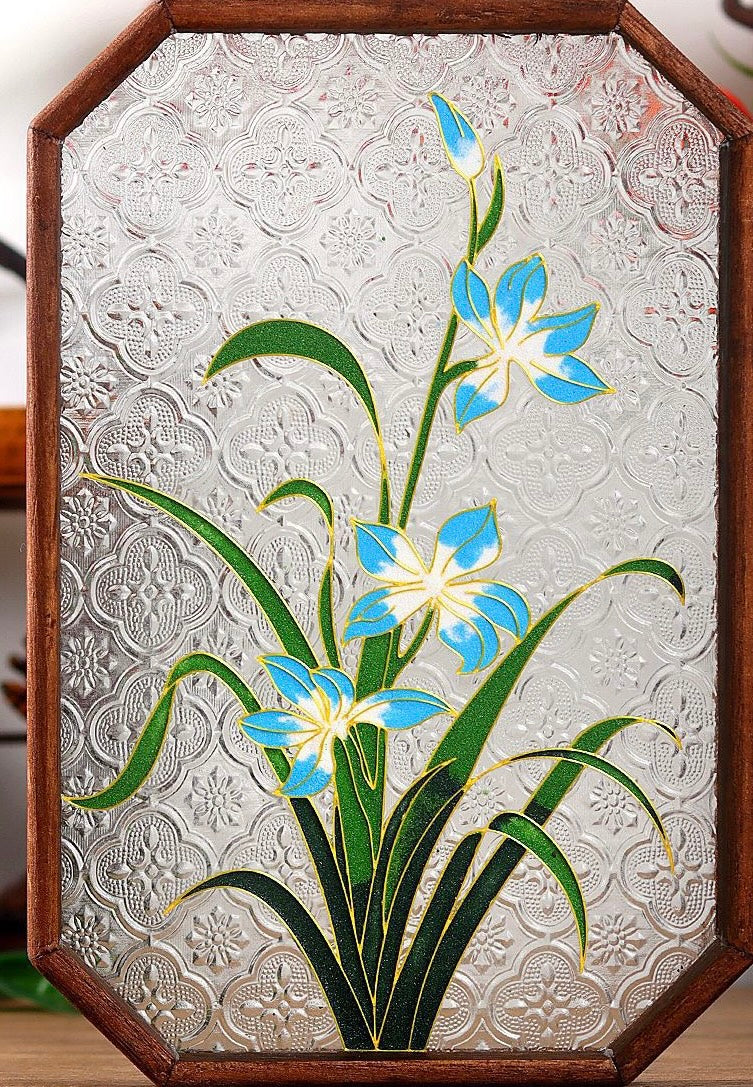 掐丝珐琅玻璃盘 Cloisonné Glass Plate