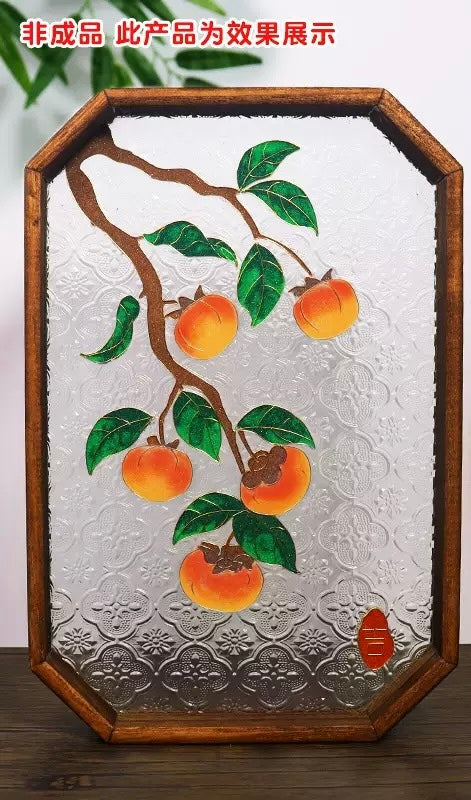 掐丝珐琅玻璃盘 Cloisonné Glass Plate